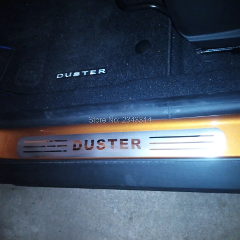 Накладка на порог автомобиля из нержавеющей стали для Renault Dacia Duster 2010 2018 2019|car protector