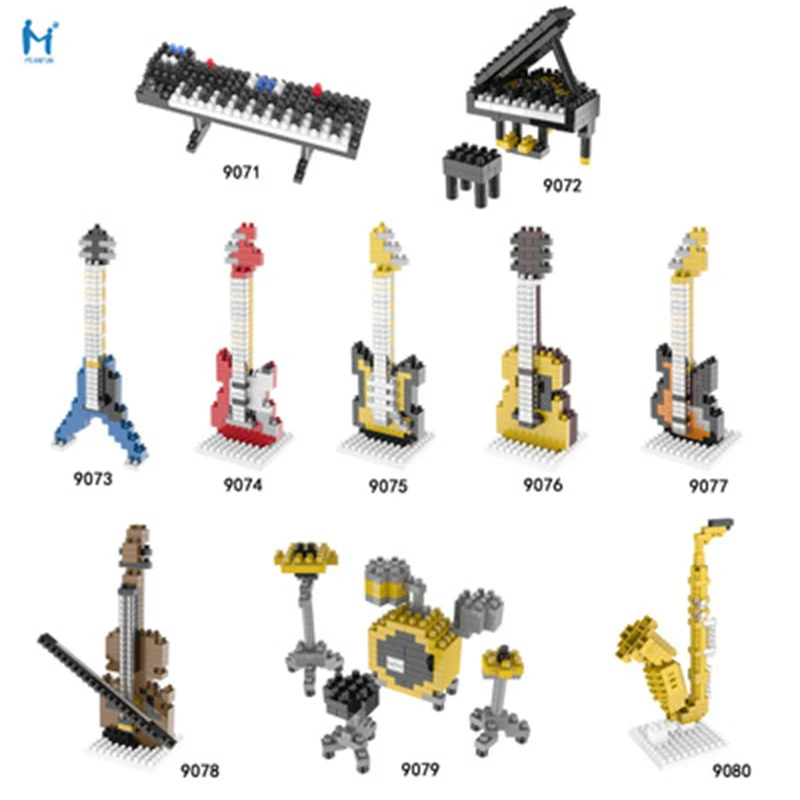 Музыкальный инструмент скрипка пианино гитара детская игрушка для сборки