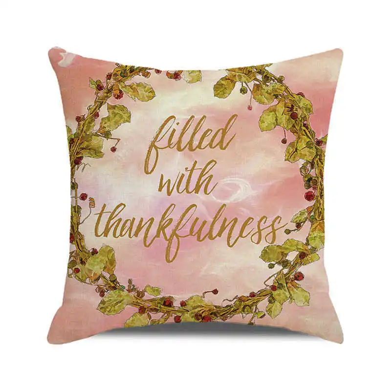Домашняя мягкая подушка для дивана Hello fall на День Благодарения оптовая продажа