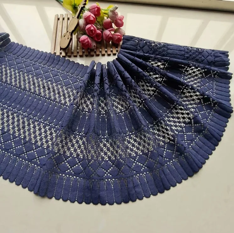 1 метр черные фиолетовые эластичные кружевные шнурки отделка швейные