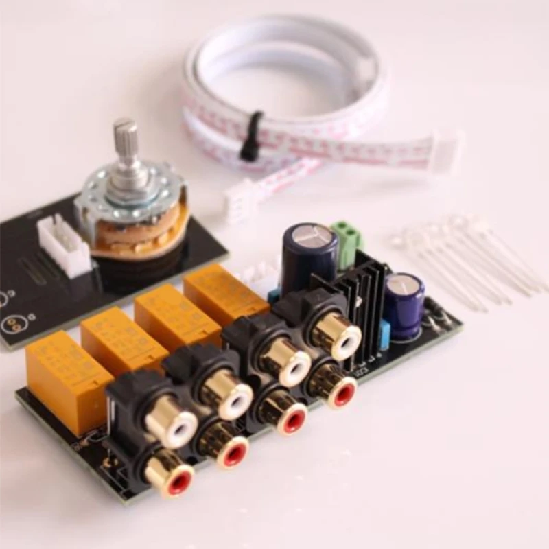 O входной переключатель сигнала релейная плата усилитель платы RCA для динамиков |