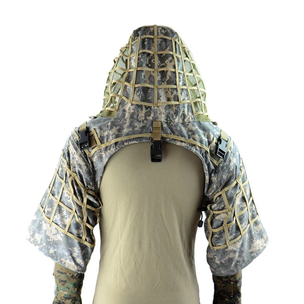 ACU Охота Ghillie костюм основа из ткани Рипстоп камуфляж тактическая верхняя одежда для снайпера Viper капюшоны сp MultiCam/Лесной - Цвет: ACU