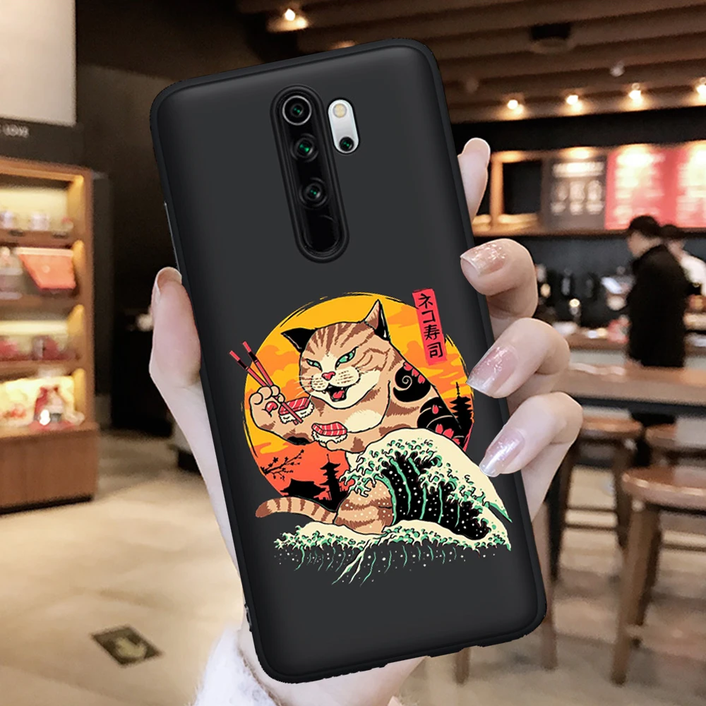 

Japanese Anime Cat Print Cute cartoon for Xiaomi Mi 9T Redmi Note 5 6 7 8 8T 9 9S K20 K30 9T Pro phone case cover soft funda