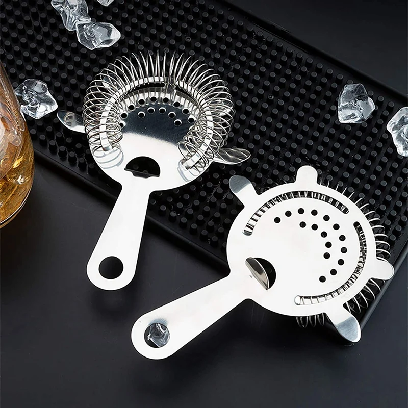 

9 Pack Cocktail Strainer, 4-Prong Stainless Steel Bar Strainer, for Boston Shaker, Length 5.7 Inches, Silver