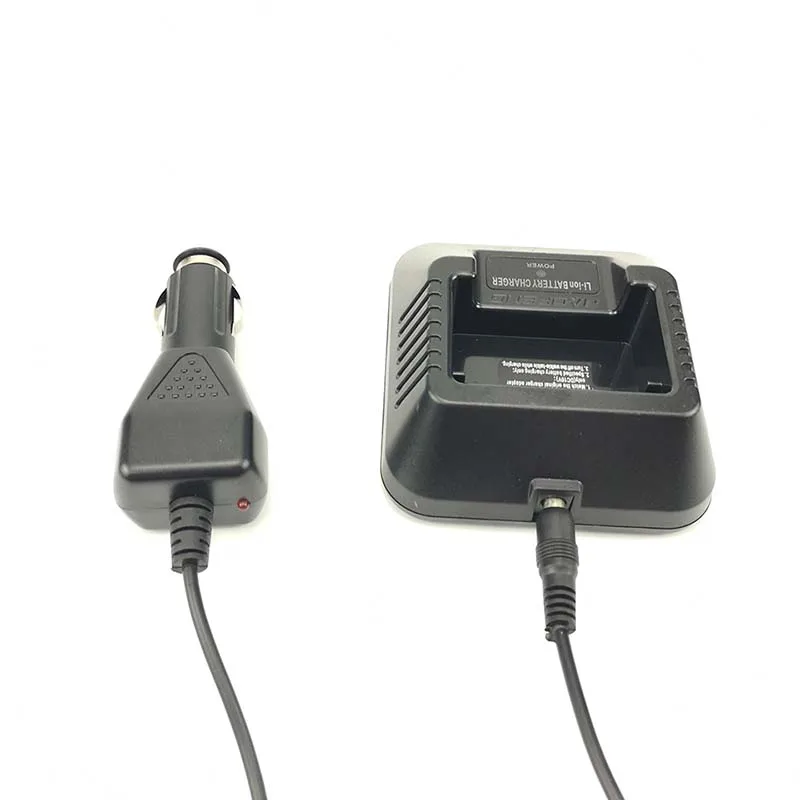 5pcs Battery Car Charger Wire For Baofeng UV-5R UV-82 UV-6R UV-9R F8+ B5 B6 9700 DM-5R 1701 DMR Walkie Talkie Desktop Charger