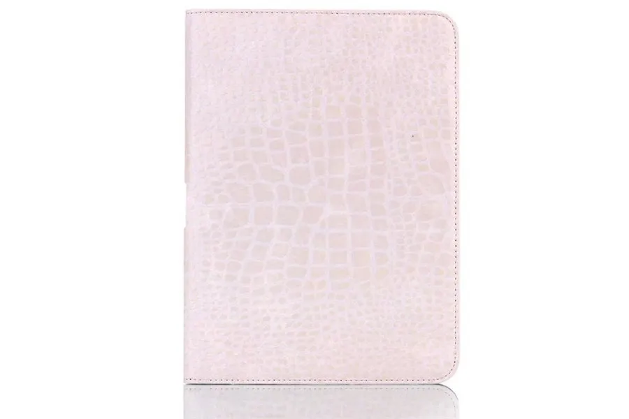 Крокодиловый умный чехол для нового ipad / 9,7 дюймов, чехол для Apple ipad 5/6 air/air 2, чехол из искусственной кожи, чехол для планшета, смарт-подставка - Цвет: white