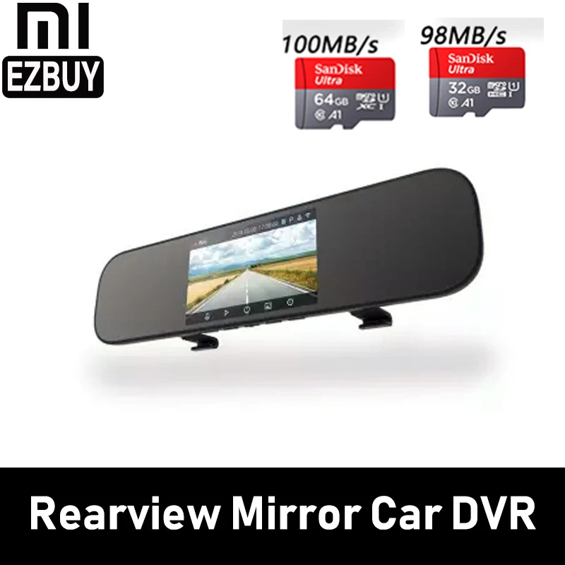 Xiaomi Mijia зеркало заднего вида Автомобильный видеорегистратор 1080P HD регистратор