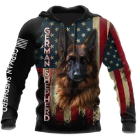 mens hoodie german shepherd american flag casual autumn unisex dropship zipper pullover womens sweatshirt love dogs