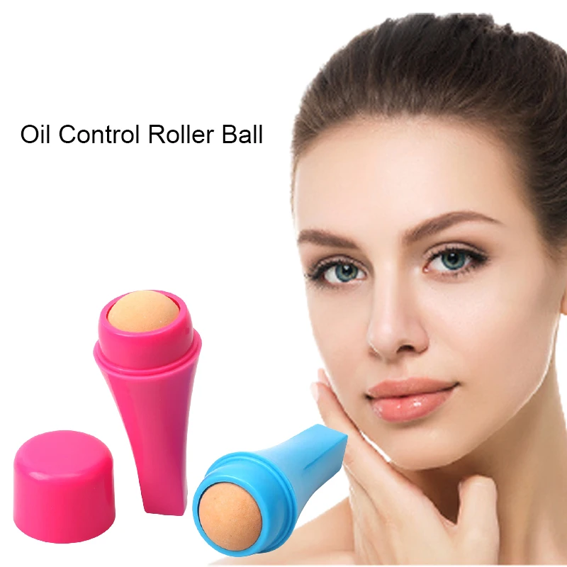 

1pcs Oil Absorbing Roller Ball Natural Volcanic Stone Facial Cleaning Tool Removable Matte Face Oil Control Stick Oil Absorption