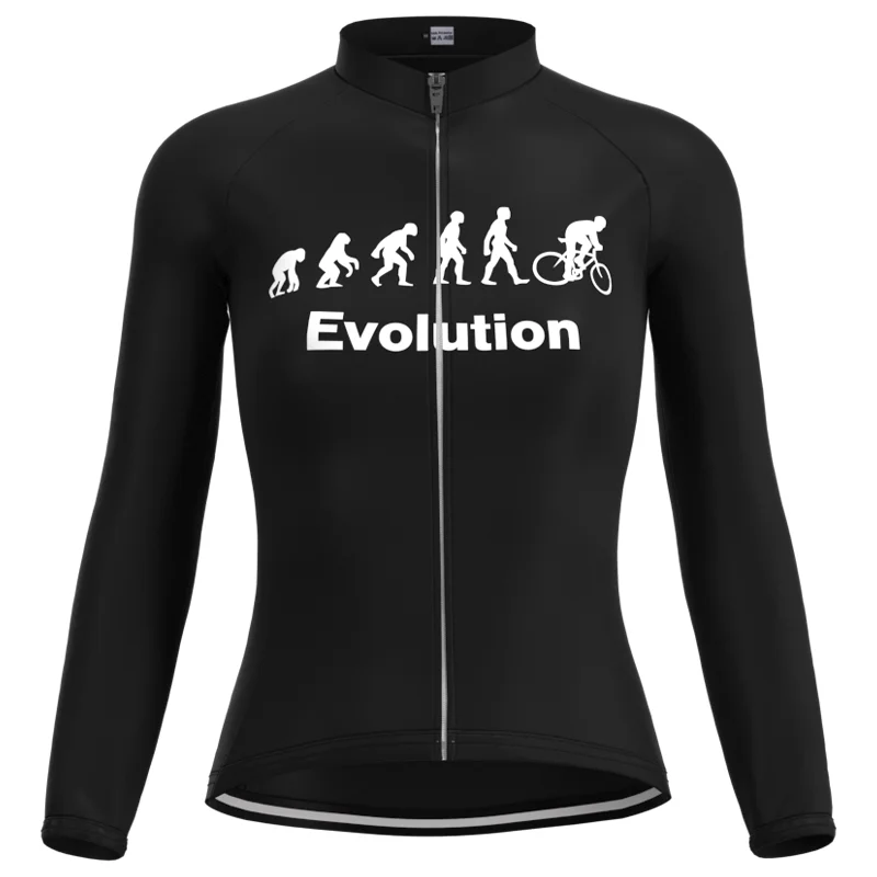 1999 гоночная Эволюция Женская Ретро черная велосипедная майка с длинным рукавом