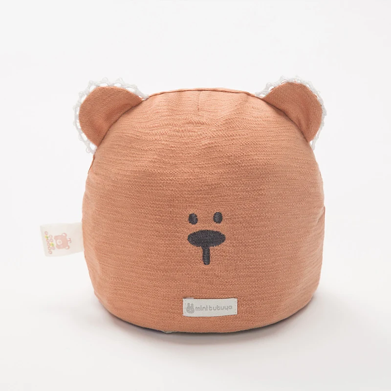 Кружевные детские вязаные шапочки с медведем для новорожденных мальчиков и