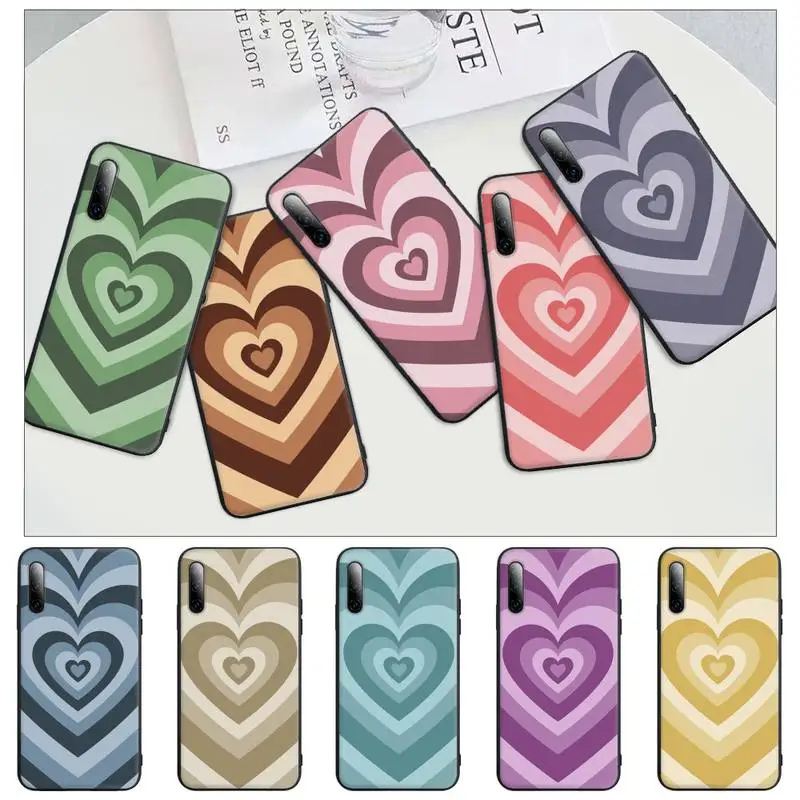 

Drop Shipping Heart Fashion Black Silicone Phone Case Cover For Xiaomi Mi 6 A2 8 10 Lite 9 Se 9t Pro A1 Note 10 Lite