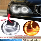 Кристальные светодиодсветодиодный глаза ангела DTM стиль гало кольца свет для BMW E66 E65 Facelift 750I 760i 750Li 760Li 2006 2007 2008 поворотный сигнал