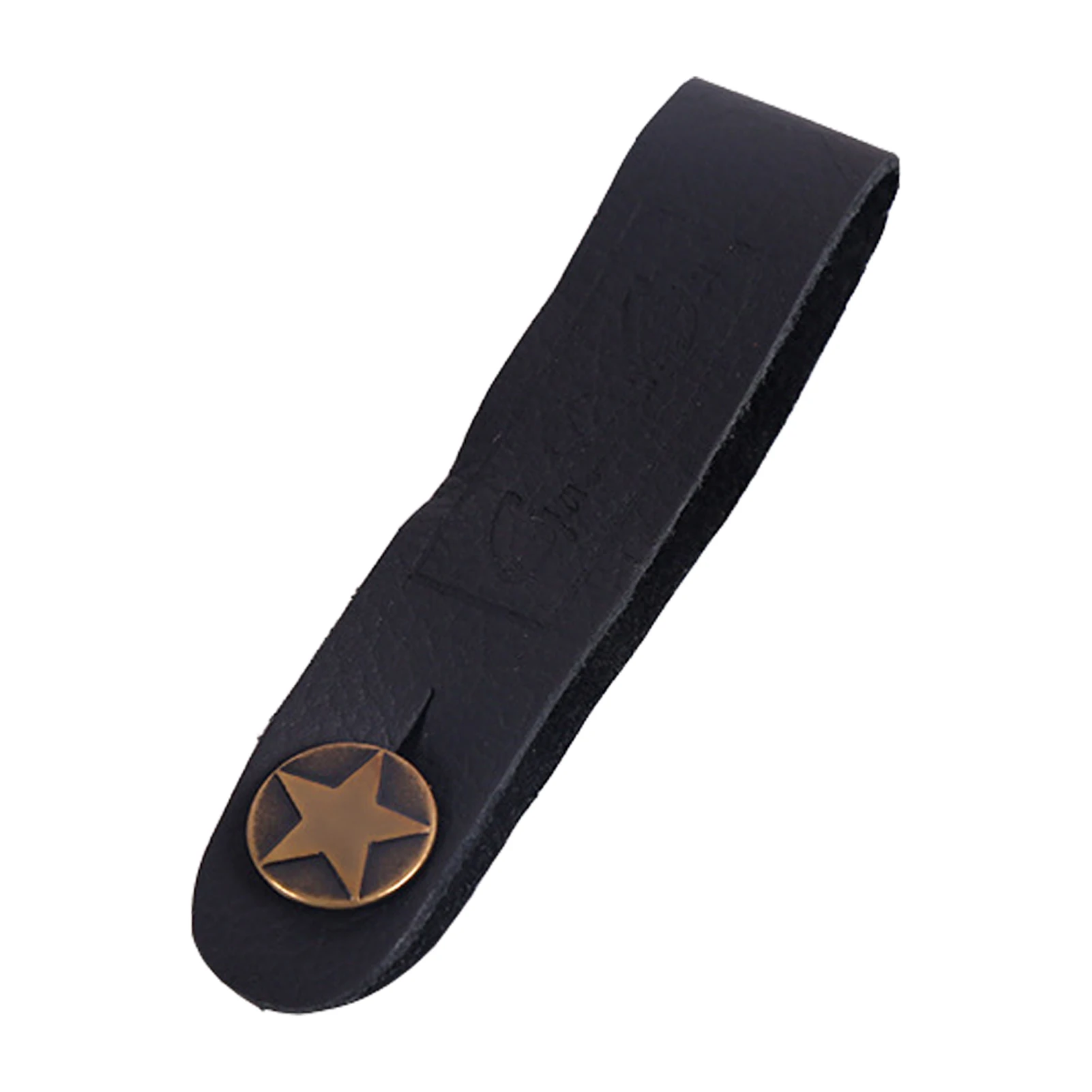 

Gift Accessories Durable Easy Install Headband Scratchproof Portable Artificial Leather Anti Slip Strap Button Guitar Neckband