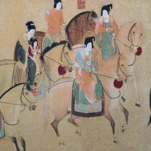

China old silk Thangka like hanging painting Embroidery