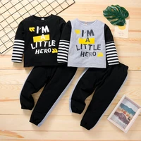 boys childrens clothing autumnspring long sleeve suits letter print baby t shirt 18m 5t tracksuit long pants outfits