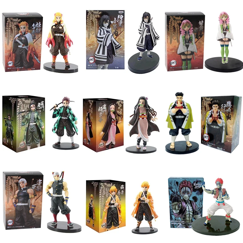 

Anime figure Demon Slayer Figure Kamado Tanjirou Nezuko Action Zenitsu Figurine Inosuke Kimetsu No Yaiba Figures PVC Model Toys