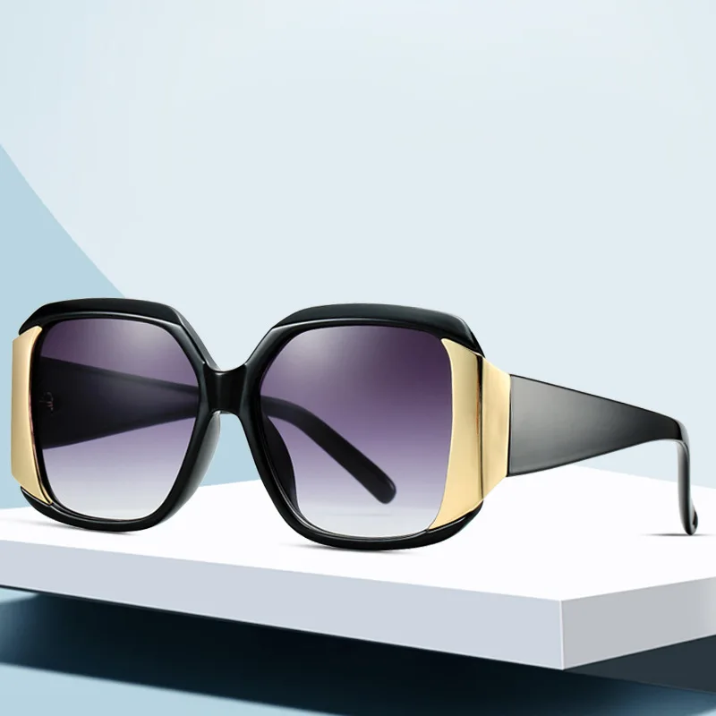 

Fashion Classic Square Big Frame Luxury Women Sunglasses Brand Design Ladies Summer Driving Travel UV400 Sun Glasses Mirror 2021