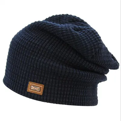 navy Новинка, мужские, женские, Skullies Beanies, Осень-зима, шапка для мужчин, шерстяная шапка, Вязанная, абсолютно новая, высокое качество, с логотипом Bone, шапочки, шапка унисекс - Цвет: navy