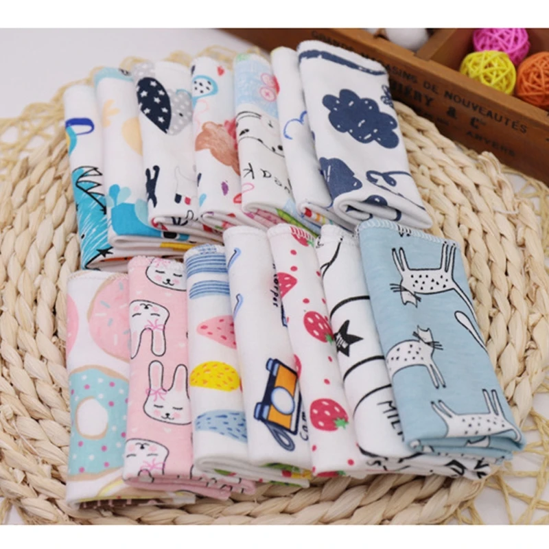 5Pcs Baby Bath Towel Muslin Gauze Cotton Towels Handkerchief For Newborn Bib Kids Feeding Burp Cloth Scarf Face Washcloth Wash images - 6