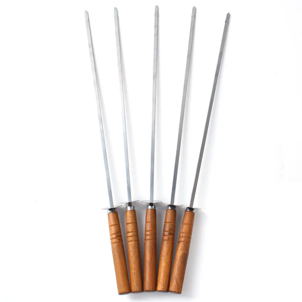 Палочки для жарки пастилы 16 дюймов из нержавеющей стали с деревянной ручкой 1