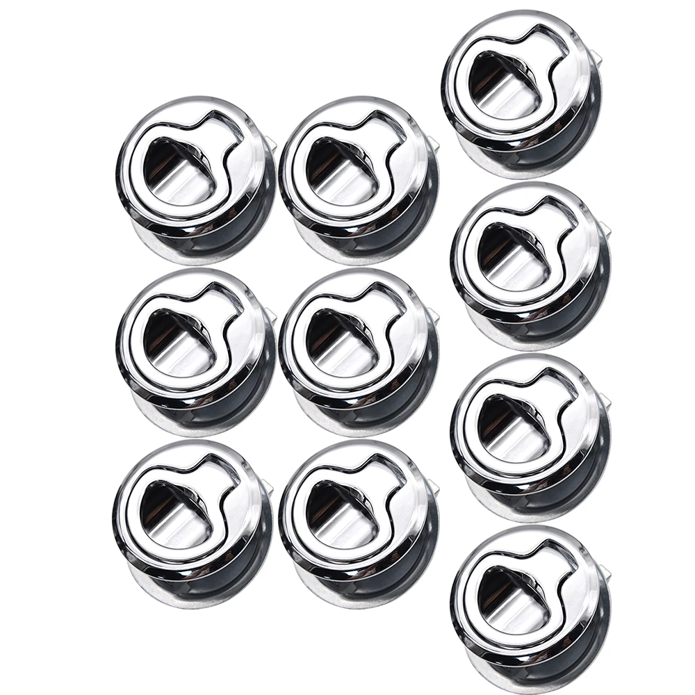 

Free Shipping 10PCS RV Door Lock Flush Pull Locker for Hatch Latch Lift Handle Locking Marine Boat Accessories Flush Pull Lock