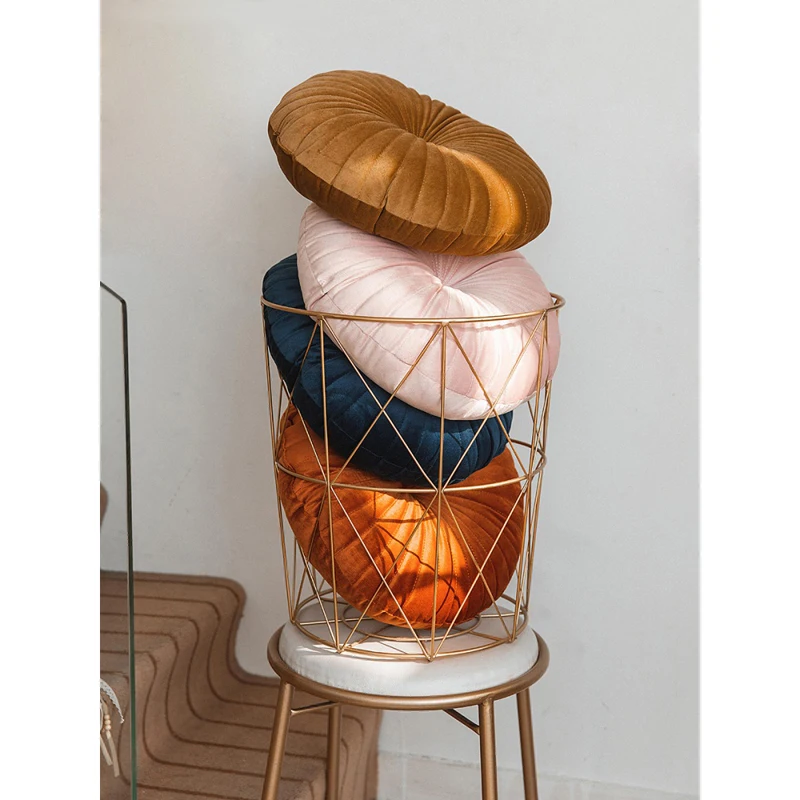 Бархатная подушка с изображением тыквы винтажная подставка для спинки милая