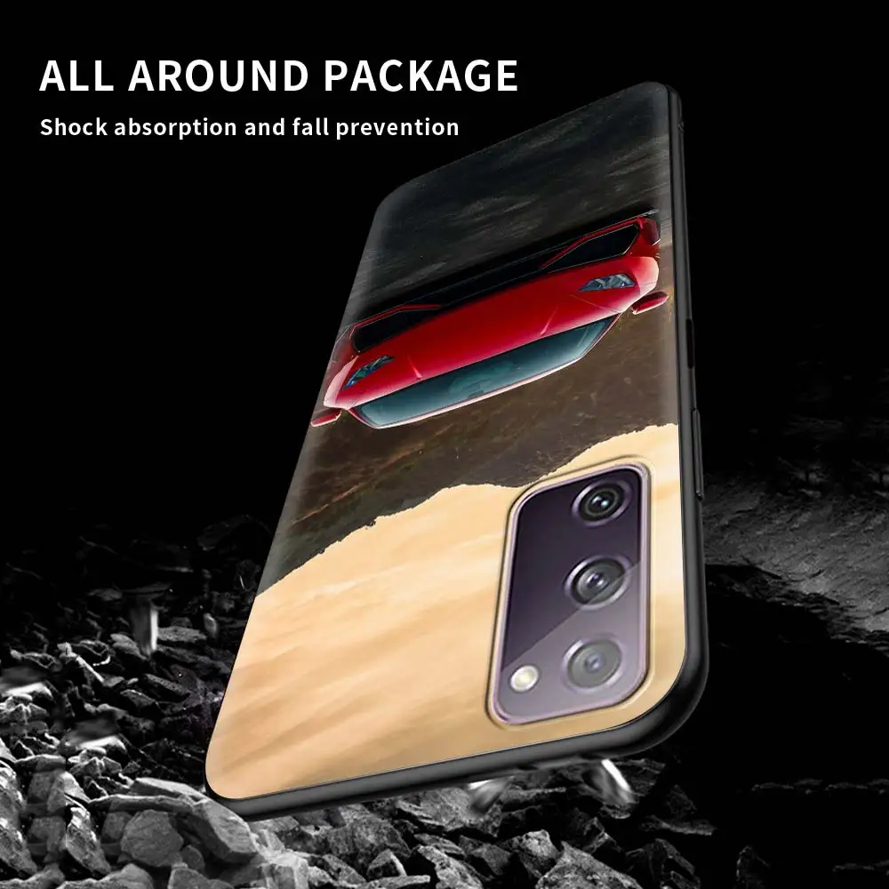 

Case for Samsung S20 FE S21 S10 S9 Plus S8 Phone Cover for Galaxy Note 20 Ultra 10 Lite 9 Soft Coque Cool Sports Car