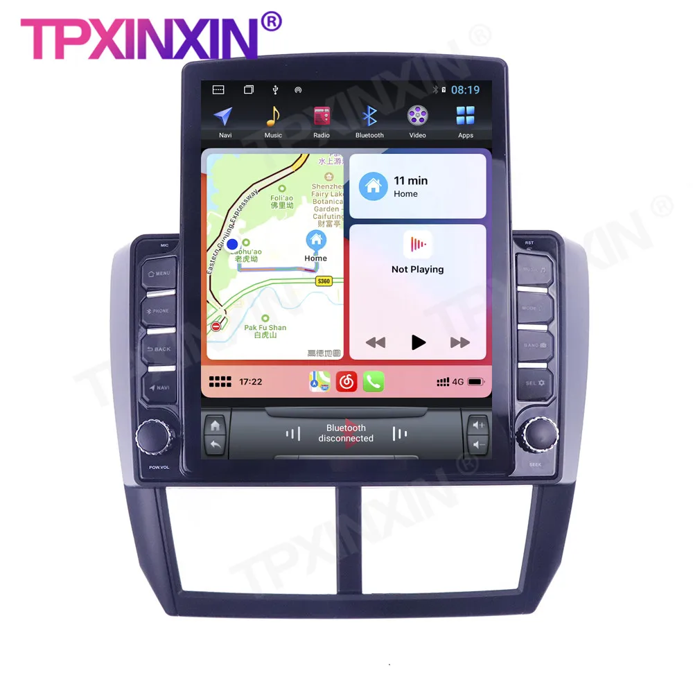 구매 테슬라 스크린 안드로이드 10 GPS 자동차 멀티미디어 플레이어 헤드유닛 오디오 라디오 내비게이션 무선 카플레이, 스바루 포레스터 2008-2013