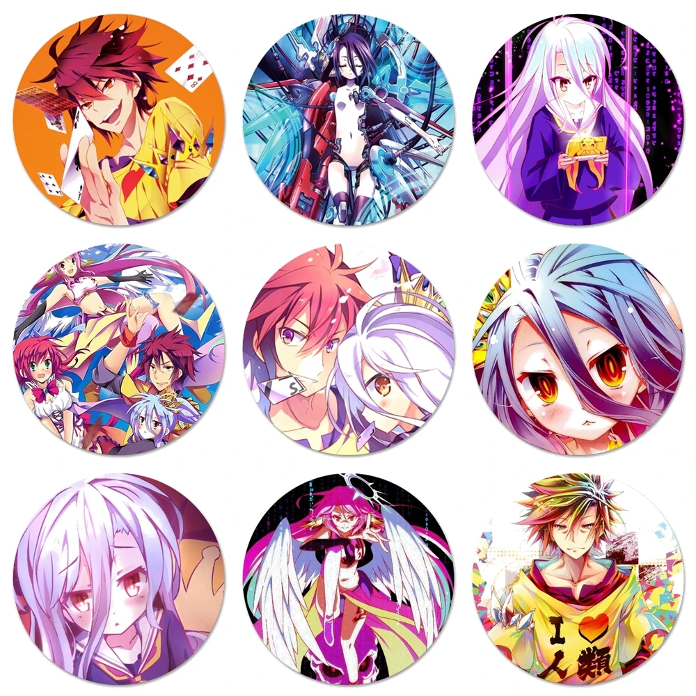 58 мм Аниме игры без жизни значок брошь заколка аксессуары для одежды рюкзак