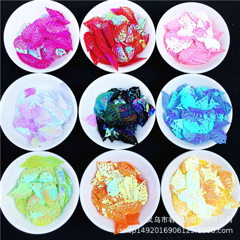 22 мм лист ПВХ оптом блесток одежда шляпа обувь Украшение листа материал серьги