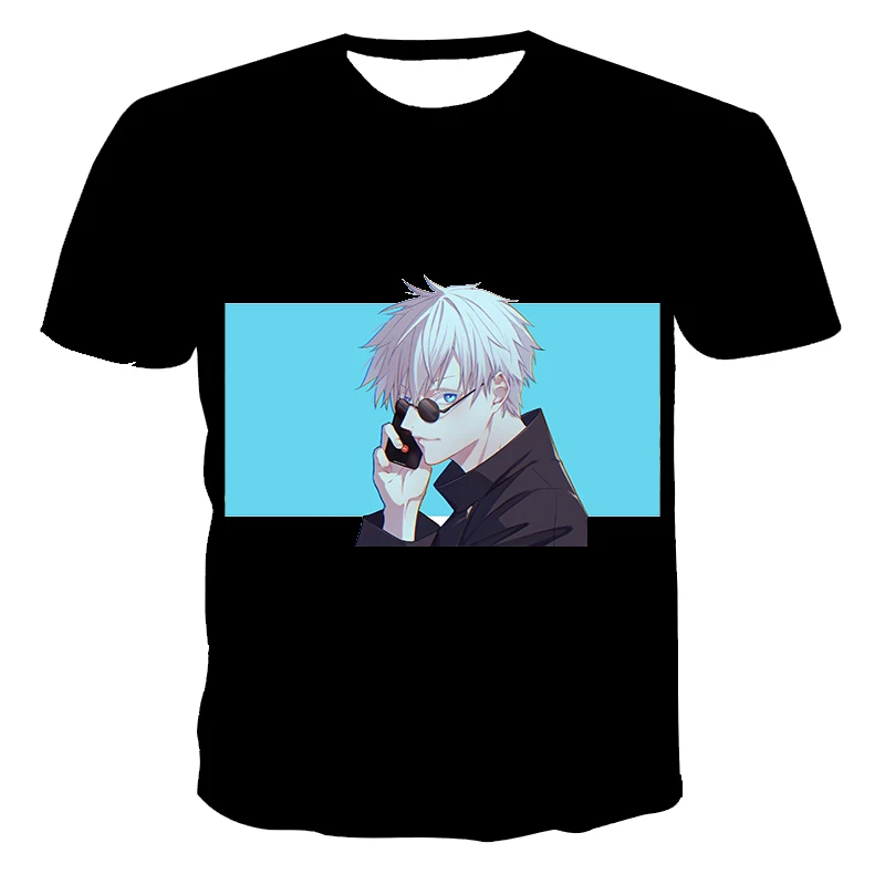

Summer Men's T-shirt 3D Printing Anime Character Element Pattern Trend Fashion Loose Casual Soft Men's Short Sleeve T-shirt