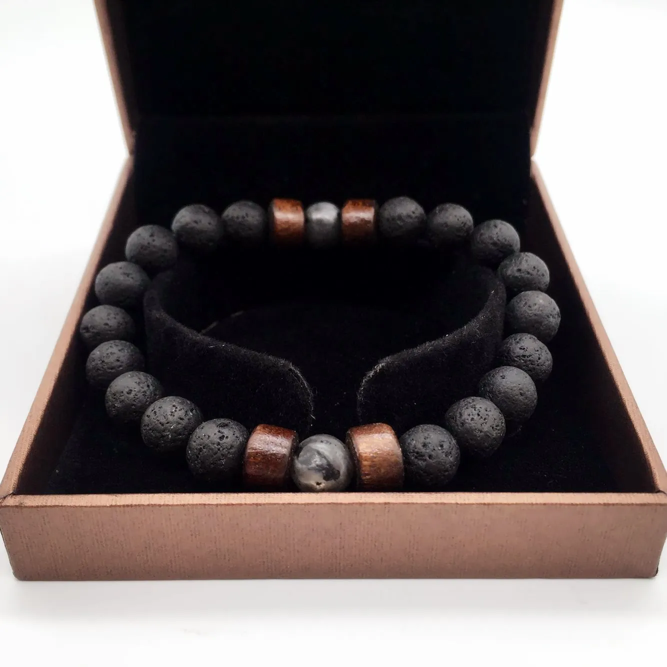 Мужской браслет натуральная бусинка из лунного камня тибетский Будда чакра лава