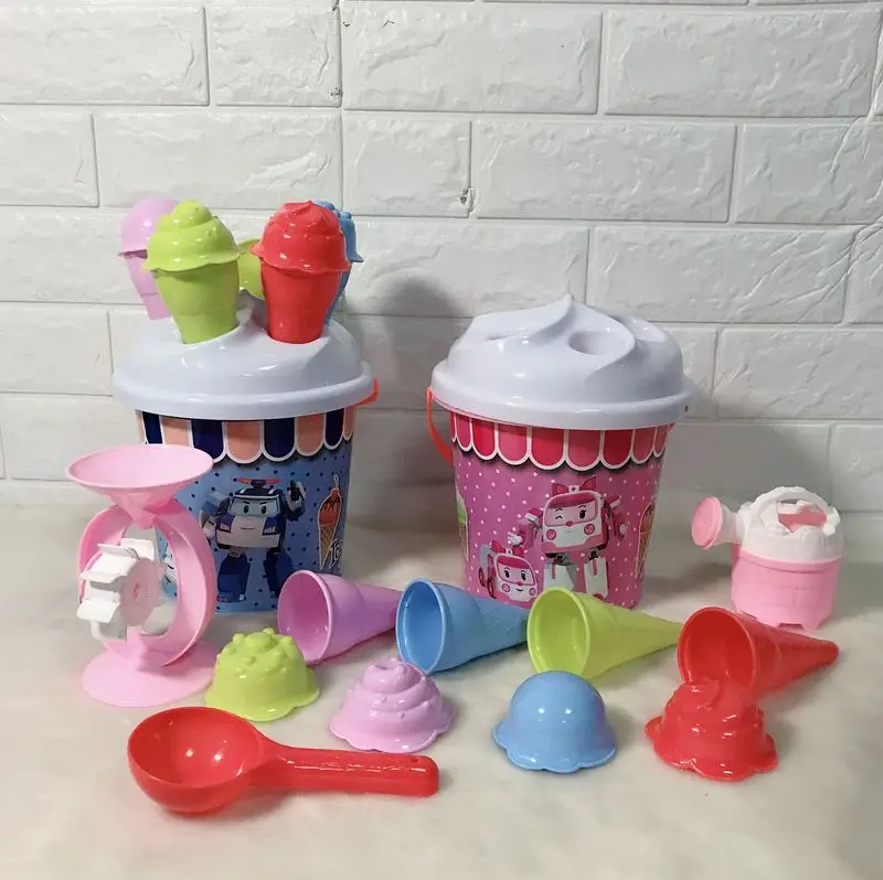 Детские пляжные игрушки из песка модели мороженого набор ведра игровые наборы