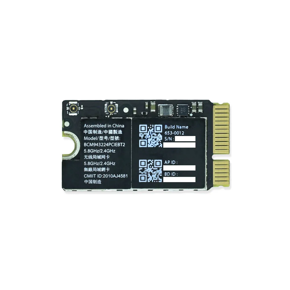 BCM943224PCIEBT2 300 Мбит/с 2 4 &amp 5G WiFi bluetooth сетевая карта для Mac OS Macbook Air A1370 A1369 A1465 |