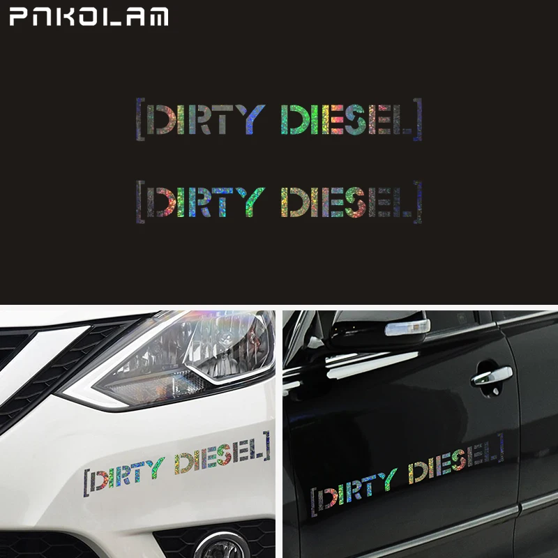 Автомобильный стикер грязный дизель виниловый деколь отражающий бампер для окна