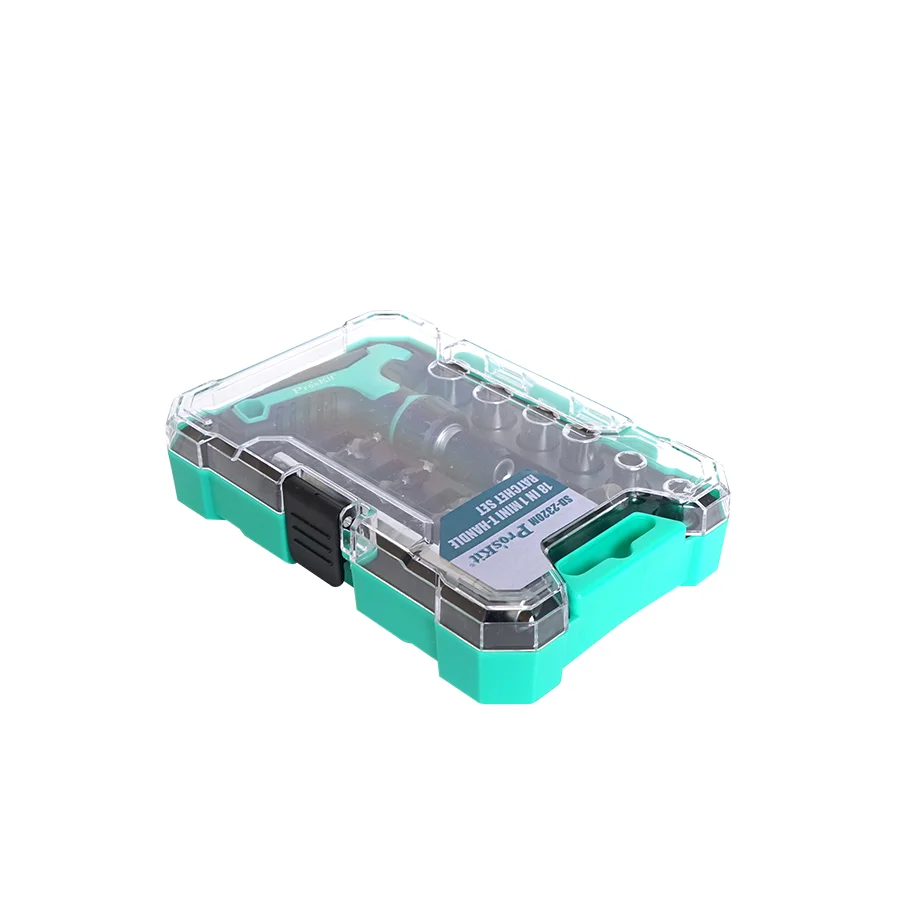 Набор отверток с трещоткой Pro'sKit Φ 18 в 1 T мини Регулируемый Трещотка 6 втулками