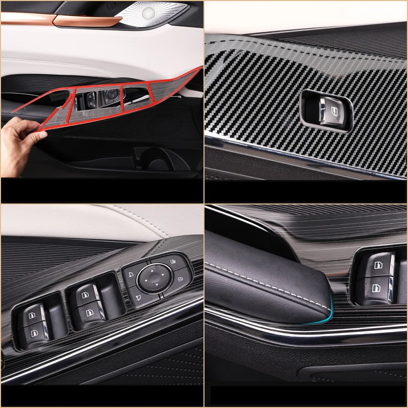 

Lsrtw2017 Car Window Lifter Control Switch Panel Trims for Haval H6 2021 2020 2022 3th Generations Interior Accessories Auto