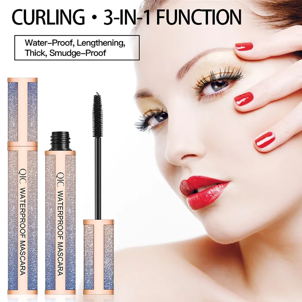 2019 4D Black Waterproof Color Makeup Mascara Long Roll Eye Eyelash Extension maskara rimel 1220 |