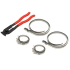 Обжимные зажимы с регулируемой осью, с плоскогубцами, 20 шт.