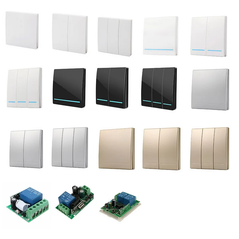 Светильник переключатель 86 Тип Беспроводной дистанционного Управление 1/2/3 433 МГц