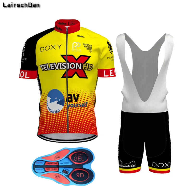 LairschDan Team Cycling Clothing MTB Bib Shorts Bikes Jerseys Set Ropa Ciclismo Hombre Kit ropa ciclismo hombre | Спорт и