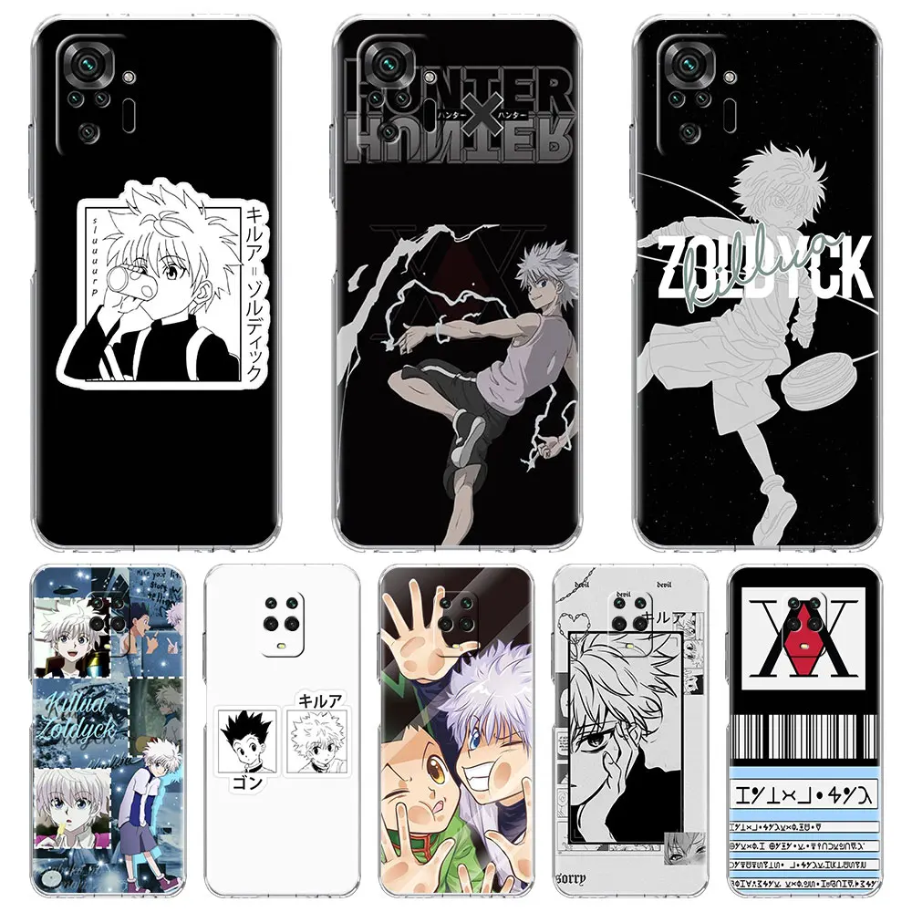 

Clear Phone Case For Xiaomi Redmi Note 10 K40 9S 9 7 8 Pro 8T 9 9A 7A 9T 9C 6A 8A Soft Phone Cover Anime Hunter X Hunters