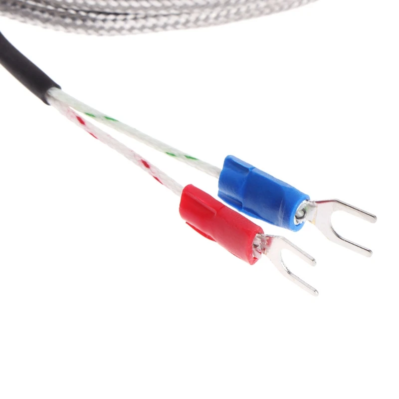 OOTDTY Тип зонда термопары K датчик температуры 2 м кабель провода 0 ~ 500ɼ для