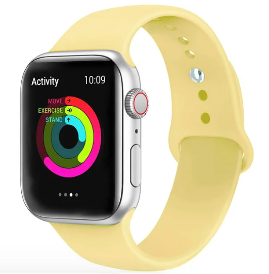Ремешок для Apple Watch 5 4 3 2 1 42 мм 38 мм 24 цвета мягкий резиновый ремешок силиконовые спортивные полосы для Iwatch 5 4 3 40 мм 44 мм - Цвет ремешка: 3