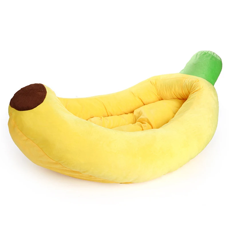 Съемный собака в банане кошка кровать домик для домашних животных щенок уютный