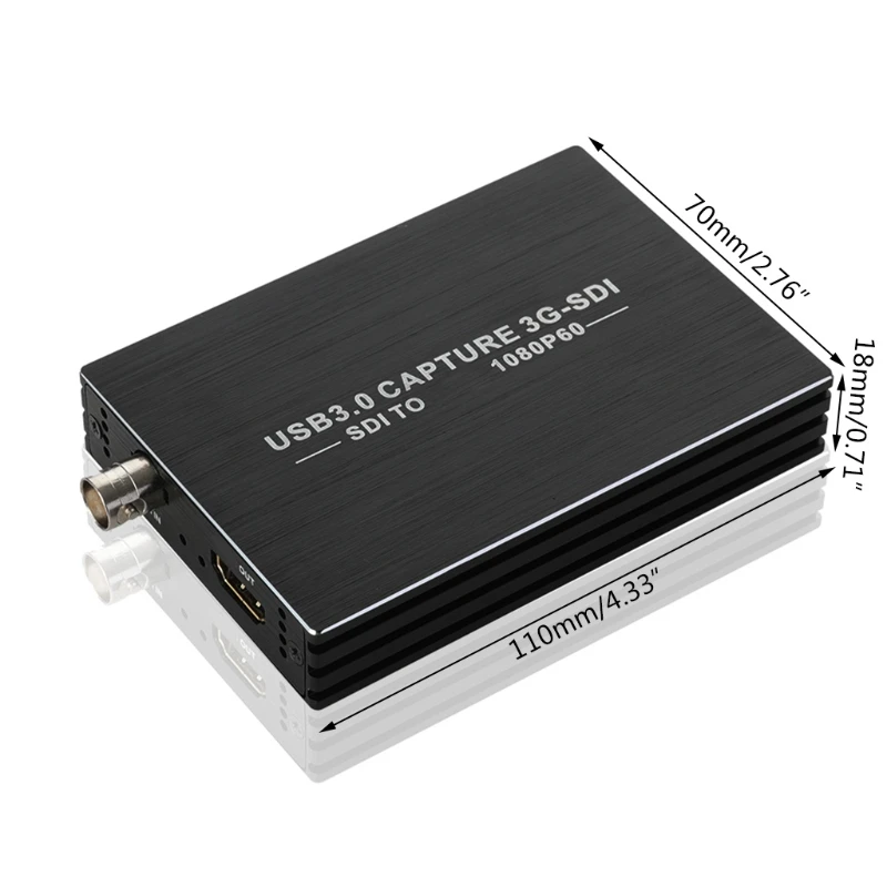 

R58B SDI to USB3.0 Video Capture SDI Pass Through to h/d/m/i Video Capture Card SDI to 1080P 60FPS H D SDI Video to PC
