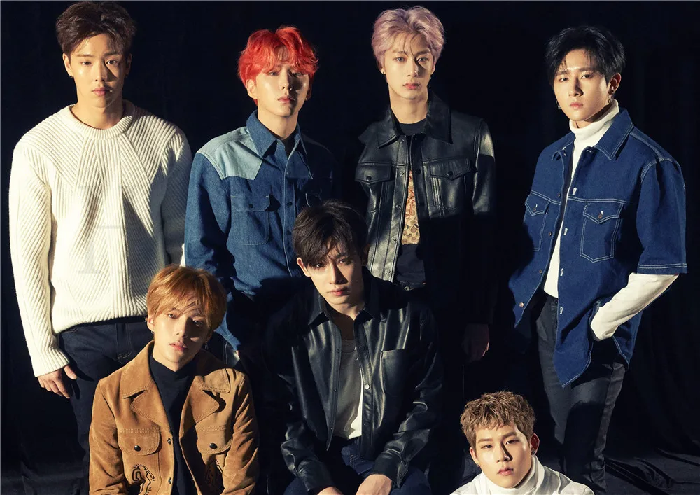 Monsta X Kpop плакаты высокой четкости украшения для дома и офиса глянцевые бумажные принты оптом