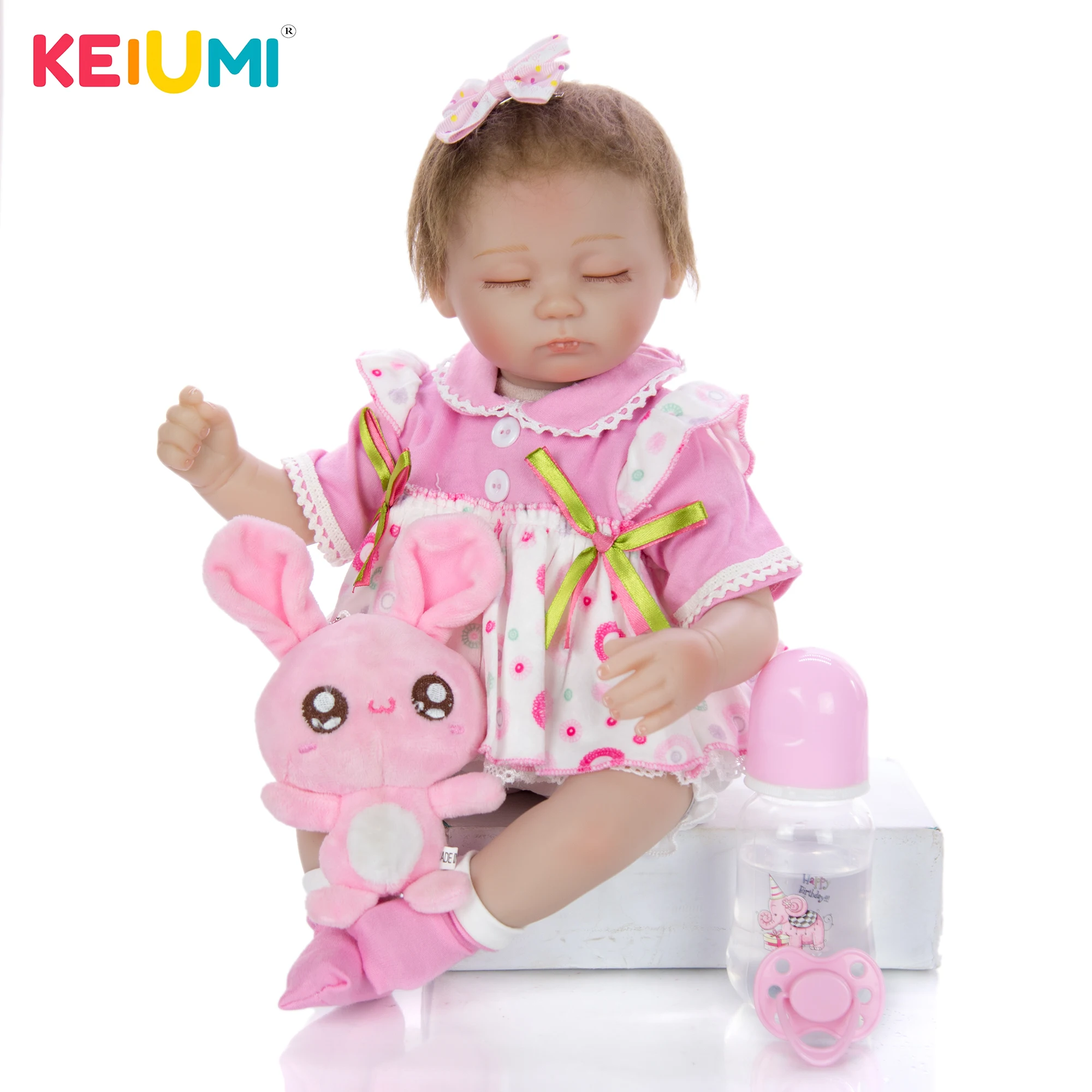 KEIUMI горячая Распродажа Reborn Baby реалистичные Спящая кукла 17 &quot42 см куклы для