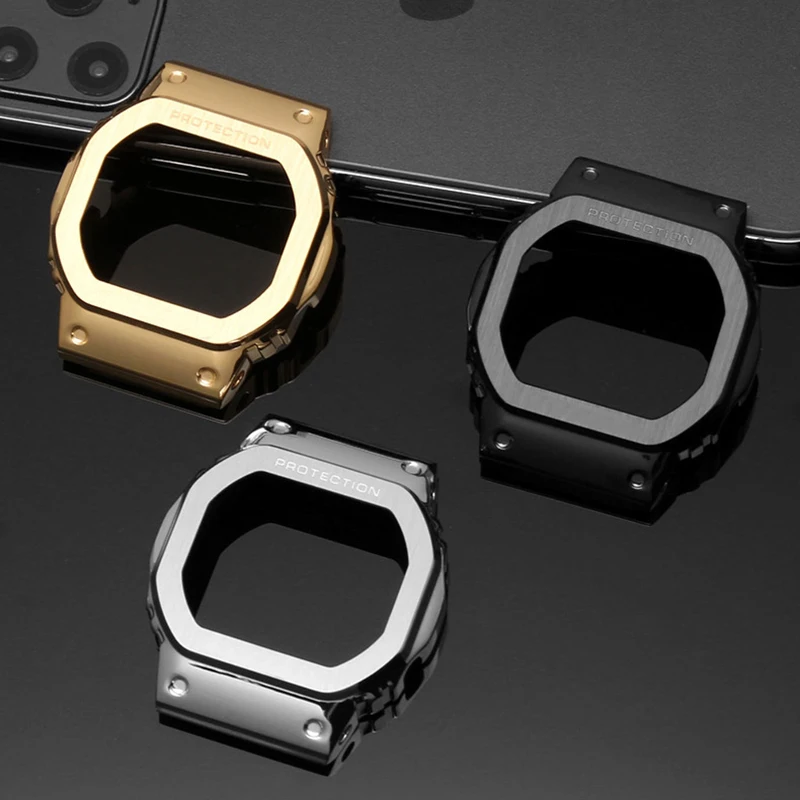 Нержавеющая сталь защитная рамка для объектива с оптическими зумом Casio G SHOCK DW5600 DW5610 GWB5600HR Универсальный